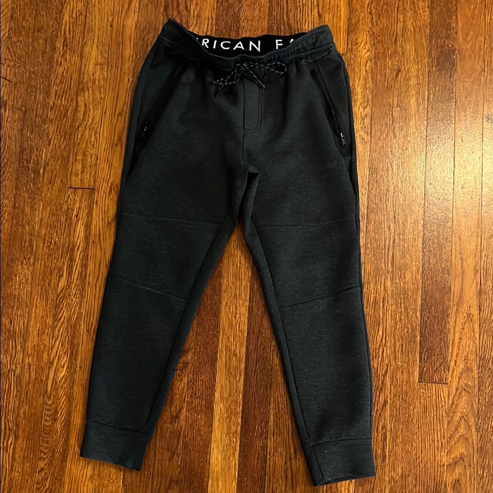 American Eagle Black Sweatpants Relaxed Fit